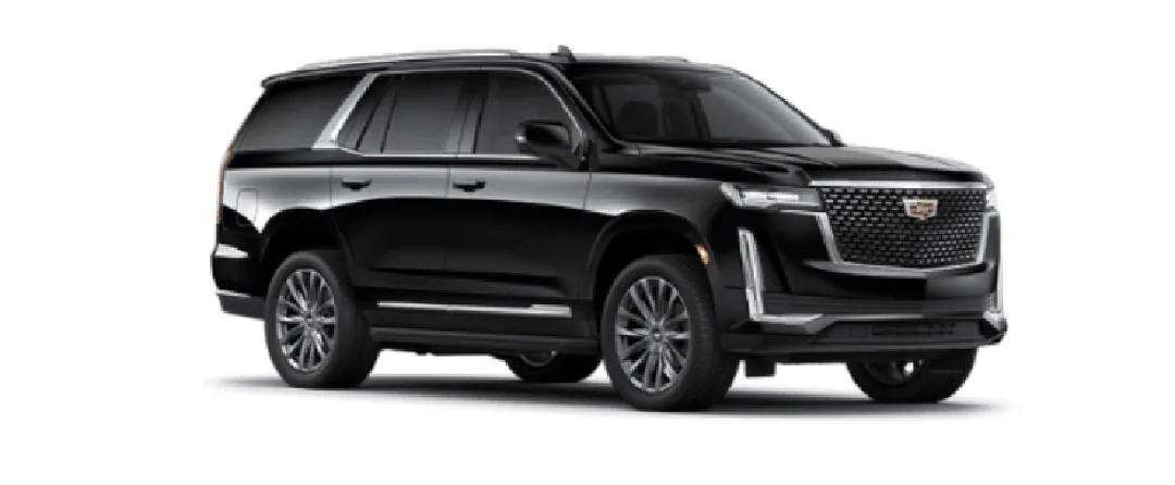 Black Cadillac Escalade luxury SUV